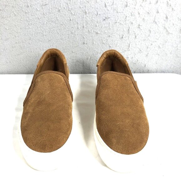 UGG Shoes - UGG Sneakers Womens 8.5 Brown Alameda Suede Slip-On Loafer Flat Casual Preppy